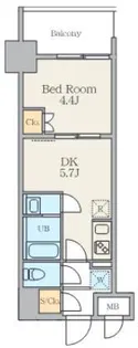 Alivis五反野【5階】の間取り