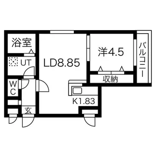 ソミューム宮の沢【2階】の間取り