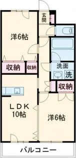 ヴィラトリアノン【3階】の間取り