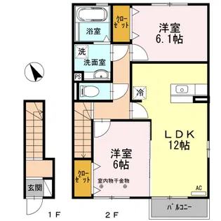 コンフォール【2階】の間取り