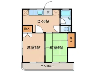 コーポけやき【2階】の間取り