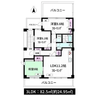 エスカリエ(Escalier)【3階】の間取り