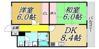 レジオン塚口【2階】の間取り