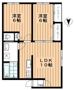 リスタアアネクス【2階】の間取り