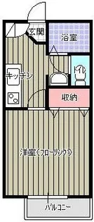 千葉県館山市腰越【アパート】の間取り