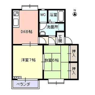 エルプラネート【1階】の間取り