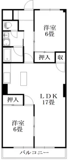 オリエンタルハイツ【4階】の間取り