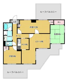 金沢三社町グリーンマンション【11階】の間取り