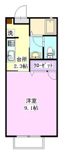 ミルクパレスC 203【2階】の間取り