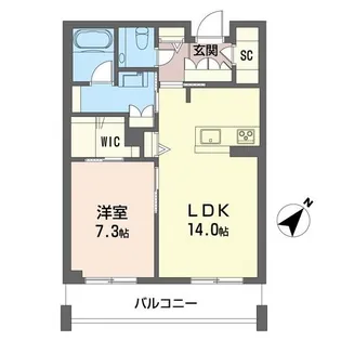 ウィズプラス浦和美園ウエストC棟【3階】の間取り