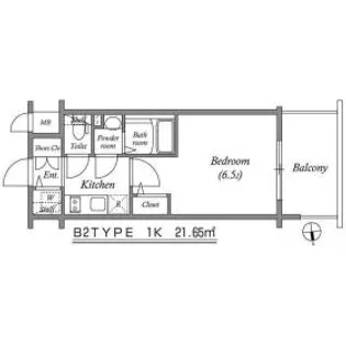 エスリード京橋桜ノ宮公園【13階】の間取り