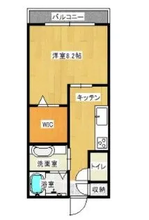 チアフルビューティ黒髪III【3階】の間取り