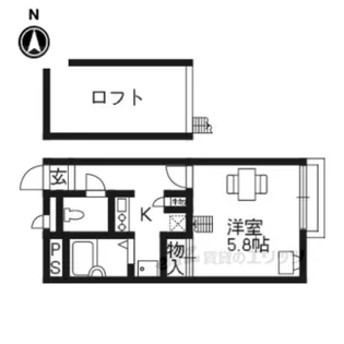 レオパレスプランタン壱番館【1階】の間取り