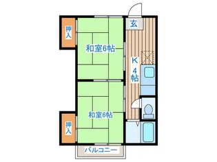 メゾンカキヌマ【2階】の間取り
