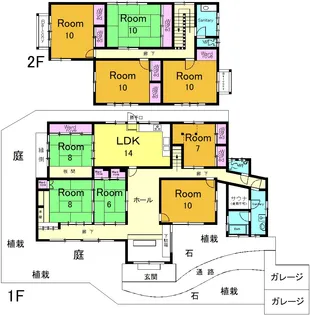 京都府京都市山科区大宅桟敷【一戸建】の間取り