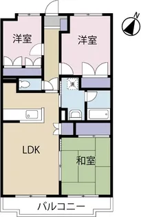サン・フレア・ベル長通【1階】の間取り