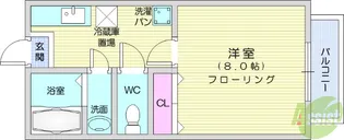 プチシャトー黒松【1階】の間取り