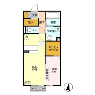 ココアスクエア【1階】の間取り