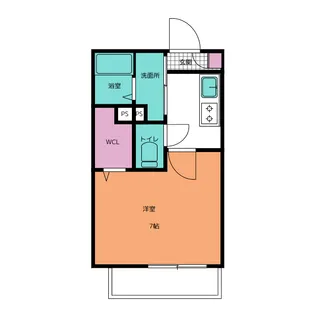 アール柚木【2階】の間取り