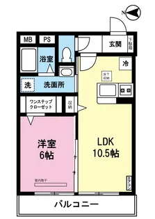 ソルテア日吉【1階】の間取り