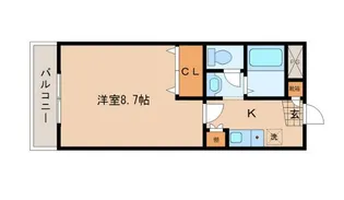 エスパシオ川内【3階】の間取り
