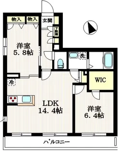 ヴェルメリオ【3階】の間取り