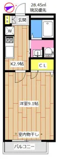 パサージュA【2階】の間取り