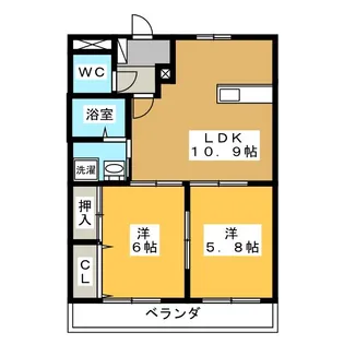 フローリアス I【3階】の間取り