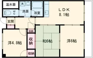 メゾンあおきII【4階】の間取り