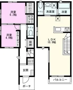 Maison Pino【1階】の間取り