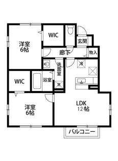 サニーハウス【1階】の間取り