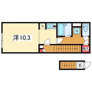 コニファー西大畑【2階】の間取り