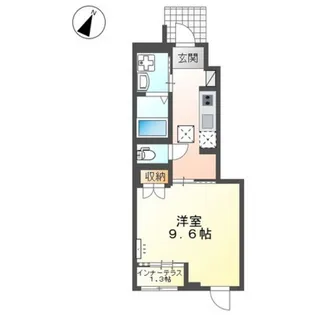 岡山県岡山市中区円山【アパート】の間取り