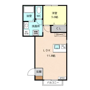 サンフレンズ舞坂IIB棟【1階】の間取り