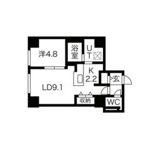 F012琴似【7階】の間取り