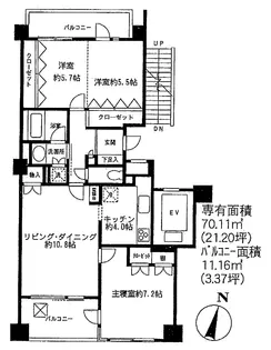 クレッセント新宿柏木【3階】の間取り