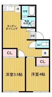 シンフォニー石坂I【1階】の間取り