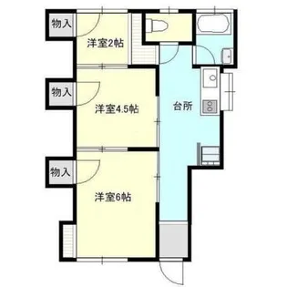 さくらアパートメント天神【2階】の間取り