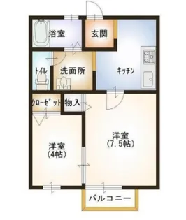 新潟県新潟市秋葉区朝日【アパート】の間取り