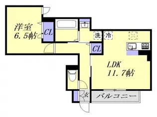 広島県広島市安芸区船越6【アパート】の間取り