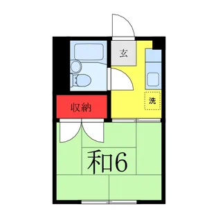 あかねコーポ【2階】の間取り