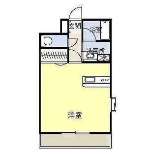 花ヶ島コーポ【3階】の間取り