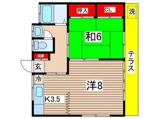 マメゾン【1階】の間取り
