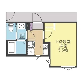 コモリベルタ【1階】の間取り