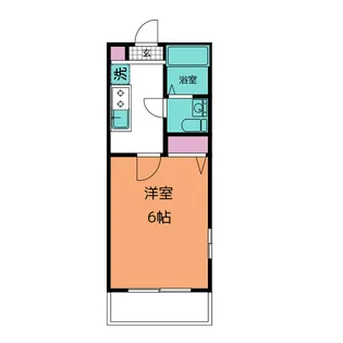 アザーレ・キュリオス宮崎台【2階】の間取り