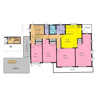 神奈川県茅ヶ崎市浜竹4【一戸建】の間取り
