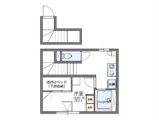 レオパレスいろはII【2階】の間取り
