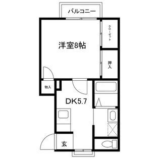 ライフタウン・サンシャインC【1階】の間取り