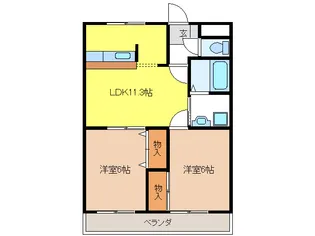 岐阜県岐阜市柳津町丸野4【アパート】の間取り