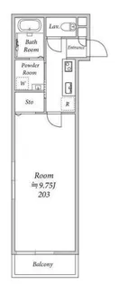 バイベリー【3階】の間取り